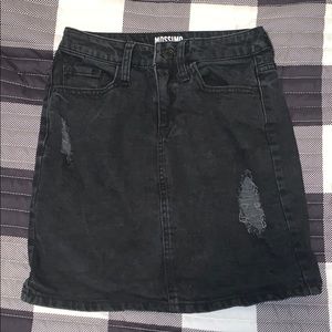 Mossimo Black Jean Skirt